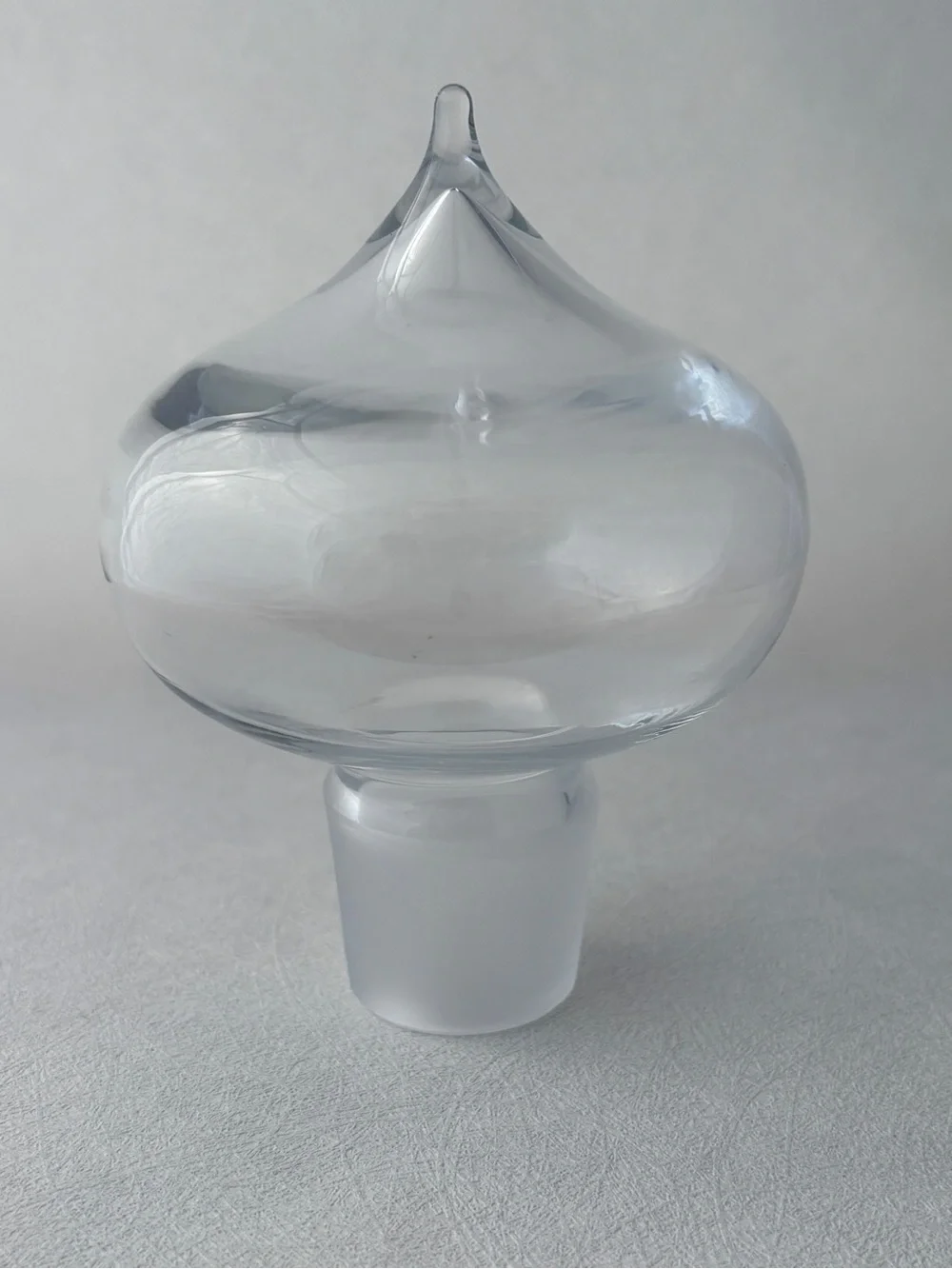 Vintage Made In Finland “Sulttaani” Clear Blown Glass Decanter With Stopper